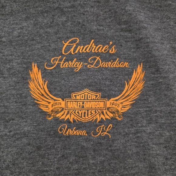 Harley-Davidson Lightweight Hoodie Long Sleeve Tee Biker Moto Women's Medium - Picture 4 of 6